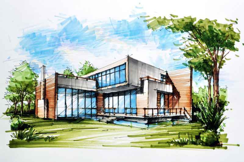 昆明云一室内/建筑/景观手绘培训机构草图