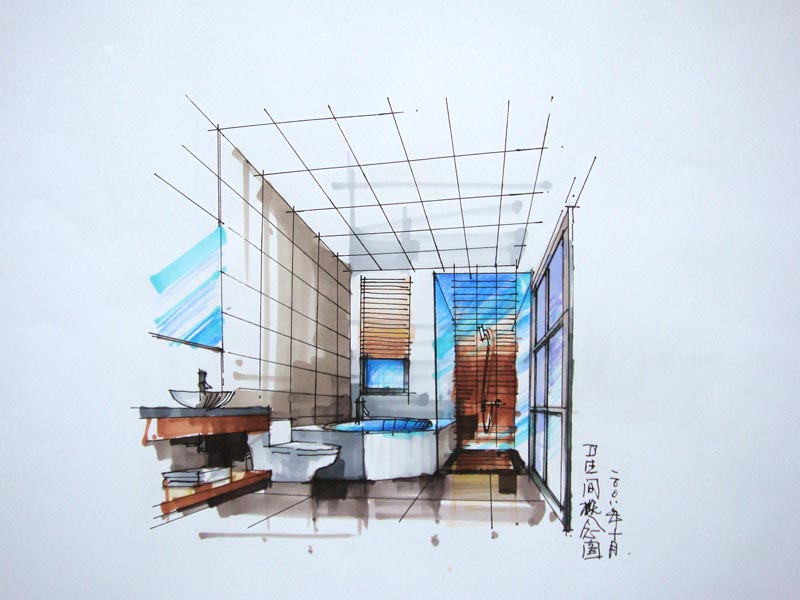 昆明云一室内/建筑/景观手绘培训机构草图