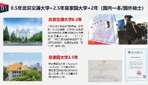 北京交通大学5年中外双本科项目!